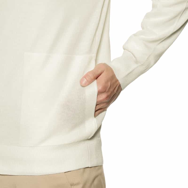 BARNEYS NEW YORK リネン風ニットカーディガン IVORY