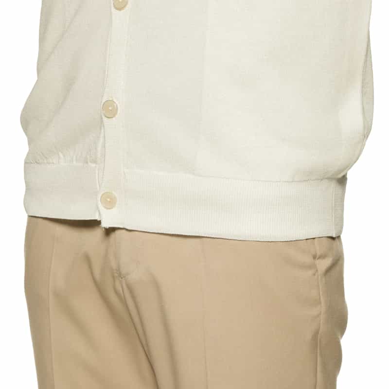 BARNEYS NEW YORK リネン風ニットカーディガン IVORY