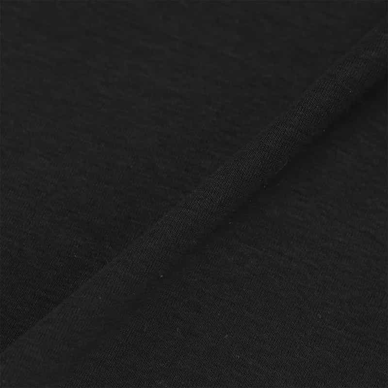 BARNEYS NEW YORK スロープネック クルーネックTシャツ BLACK