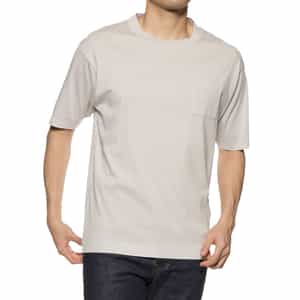 スロープネック クルーネックTシャツ