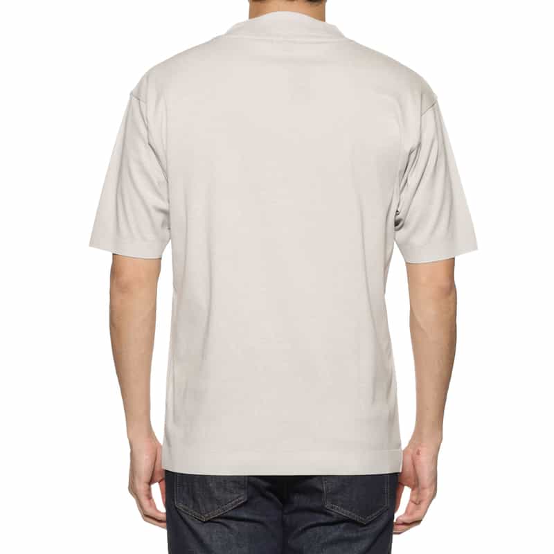 BARNEYS NEW YORK スロープネック クルーネックTシャツ LT GRAY