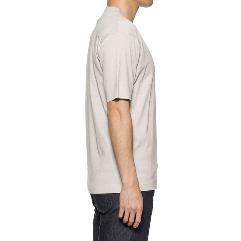 BARNEYS NEW YORK スロープネック クルーネックTシャツ LT GRAY