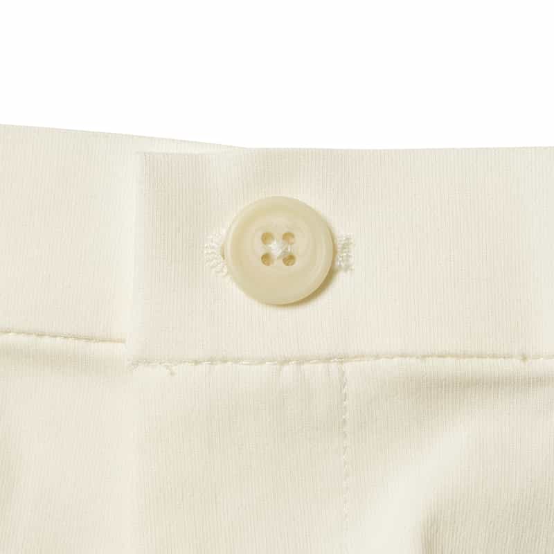 BARNEYS NEW YORK ドローストリング ストレートパンツ WHITE