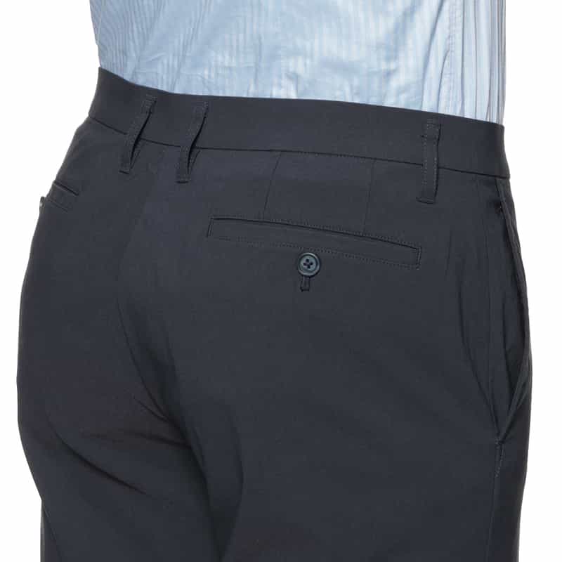 BARNEYS NEW YORK ドローストリング ストレートパンツ NAVY