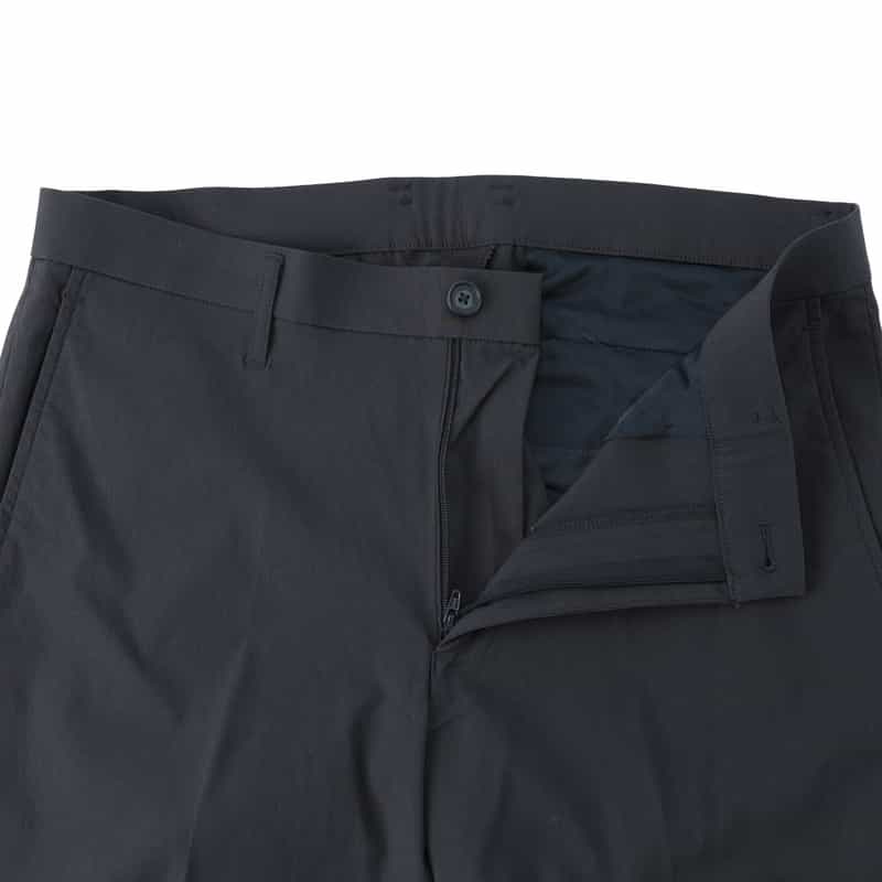 BARNEYS NEW YORK ドローストリング ストレートパンツ NAVY