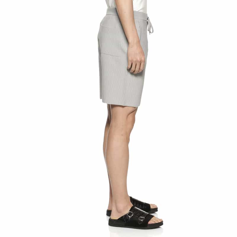BARNEYS NEW YORK ウォッシャブル ニットショーツ LIGHT GRAY