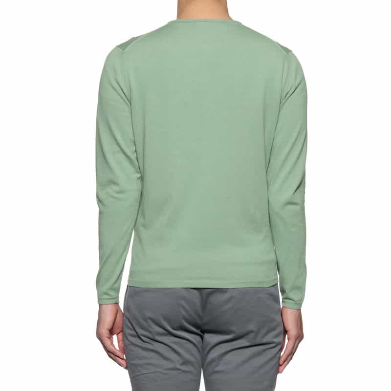 CRUCIANI コットン クルーネックニットプルオーバー LIGHT GREEN