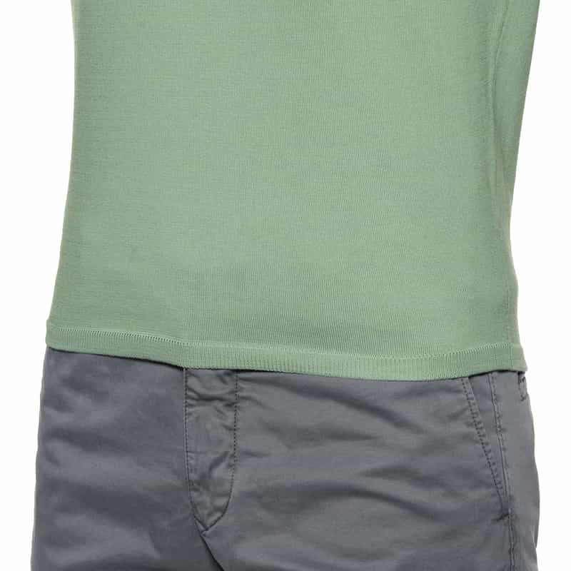 CRUCIANI コットン クルーネックニットプルオーバー LIGHT GREEN