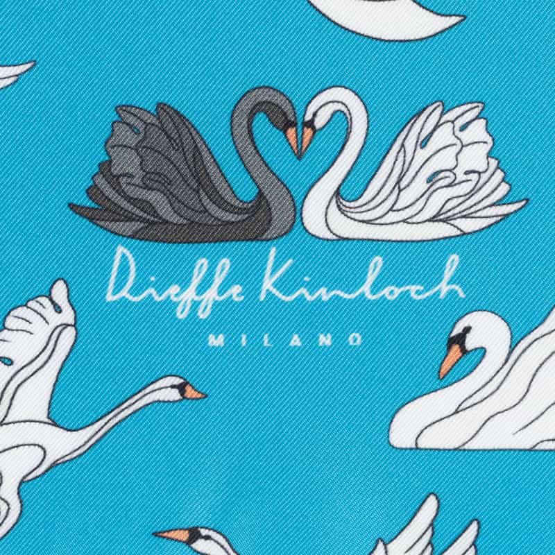 DIEFFE KINLOCH ポケットチーフ BLUE