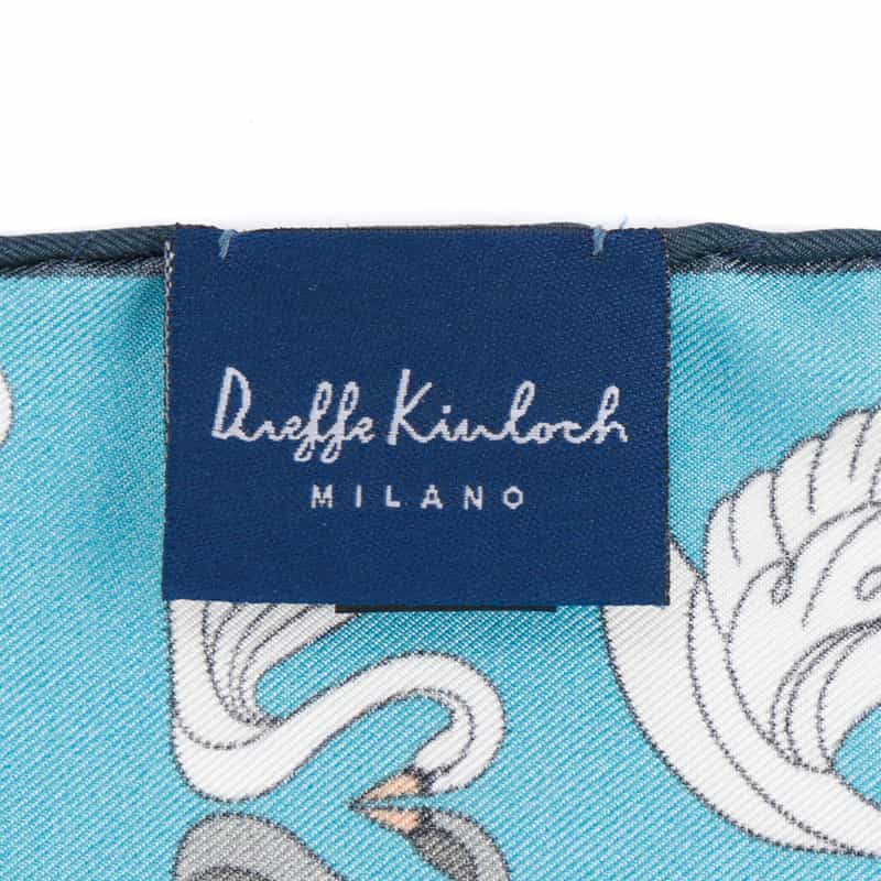 DIEFFE KINLOCH ポケットチーフ BLUE