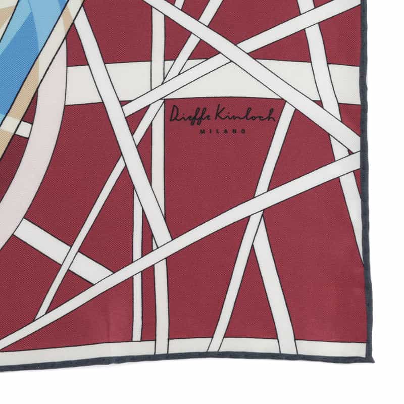 DIEFFE KINLOCH ポケットチーフ WINE