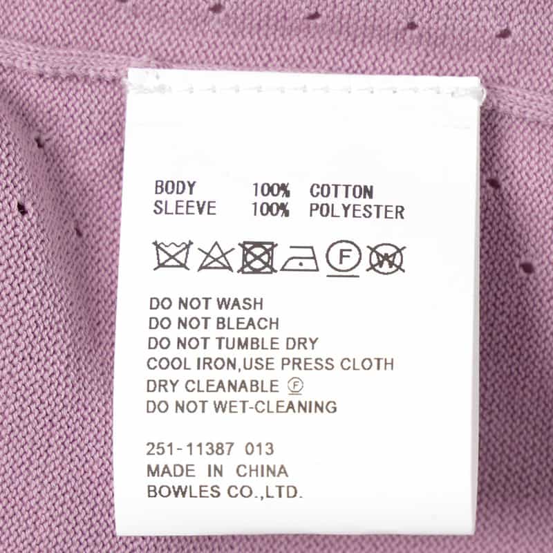 HYKE シアースリーブ クロップド丈ニットプルオーバー PURPLE