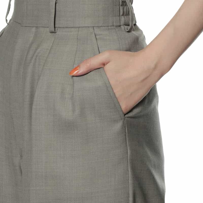 HYKE ワイドパンツ GRAY