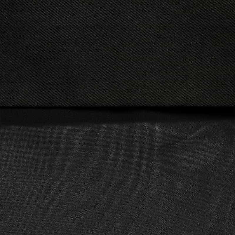 HYKE レイヤードパンツ BLACK