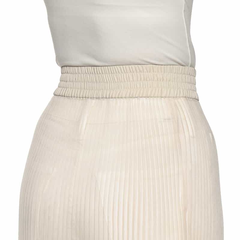 HYKE コンビネーション プリーツスカート IVORY