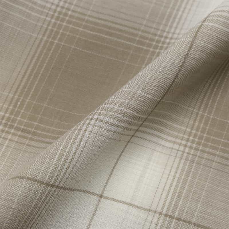 HYKE チェック柄バルーンスリーブ ベルテッドリボンドレス BEIGE