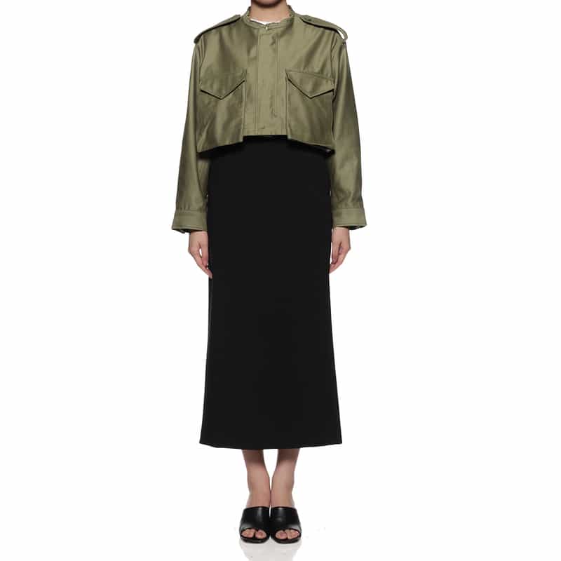 HYKE HYKE<ハイク>クロップド丈ジャケット KHAKI