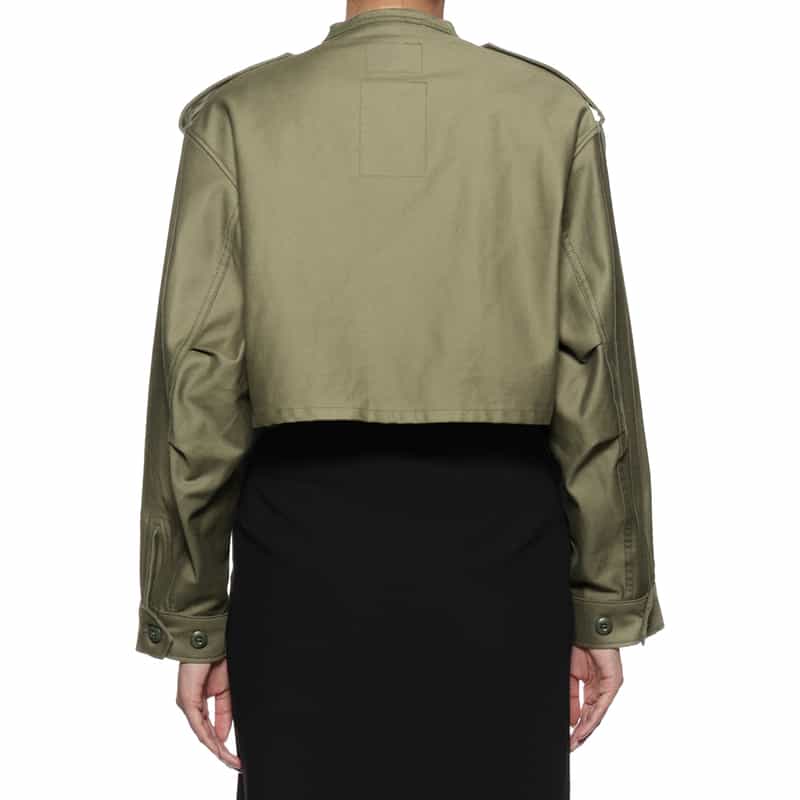 HYKE HYKE<ハイク>クロップド丈ジャケット KHAKI