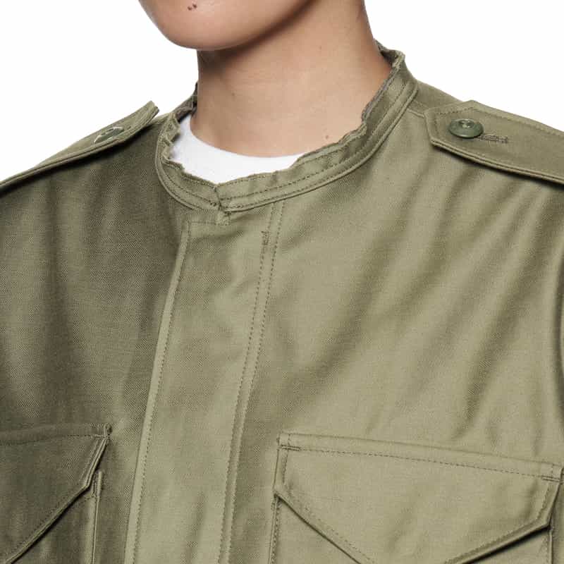 HYKE HYKE<ハイク>クロップド丈ジャケット KHAKI