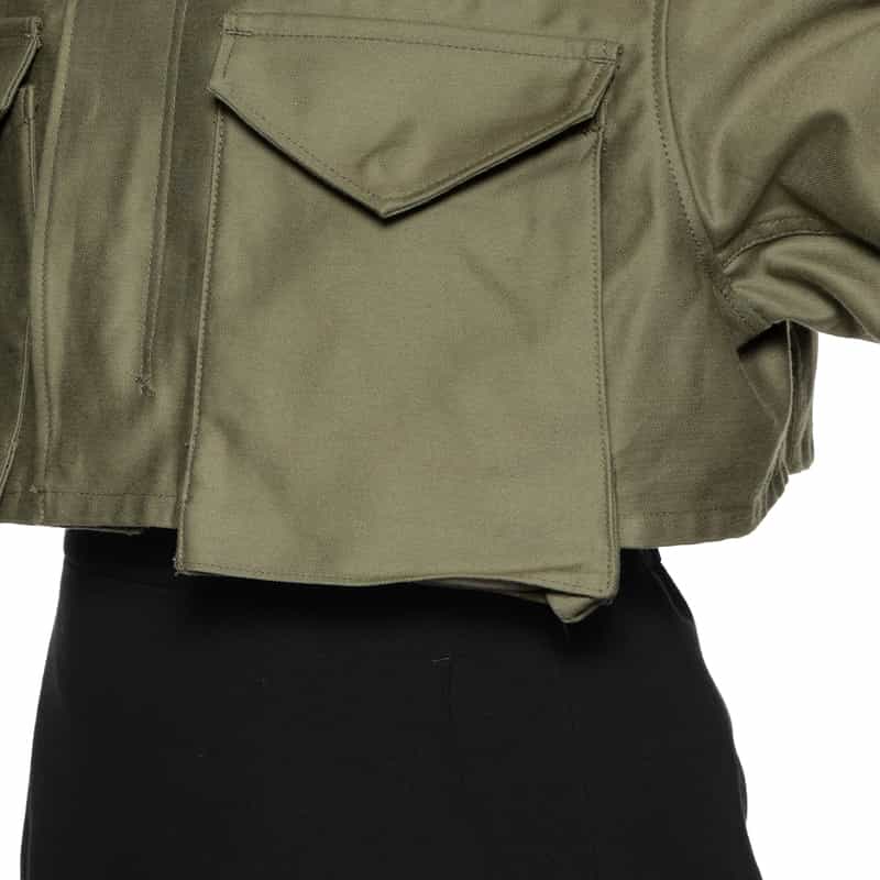 HYKE HYKE<ハイク>クロップド丈ジャケット KHAKI