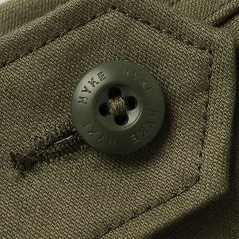 HYKE HYKE<ハイク>クロップド丈ジャケット KHAKI