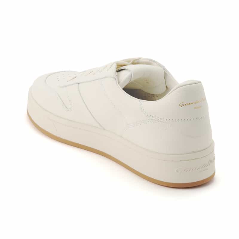 GIANVITO ROSSI レースアップ レザードレススニーカー WHITE