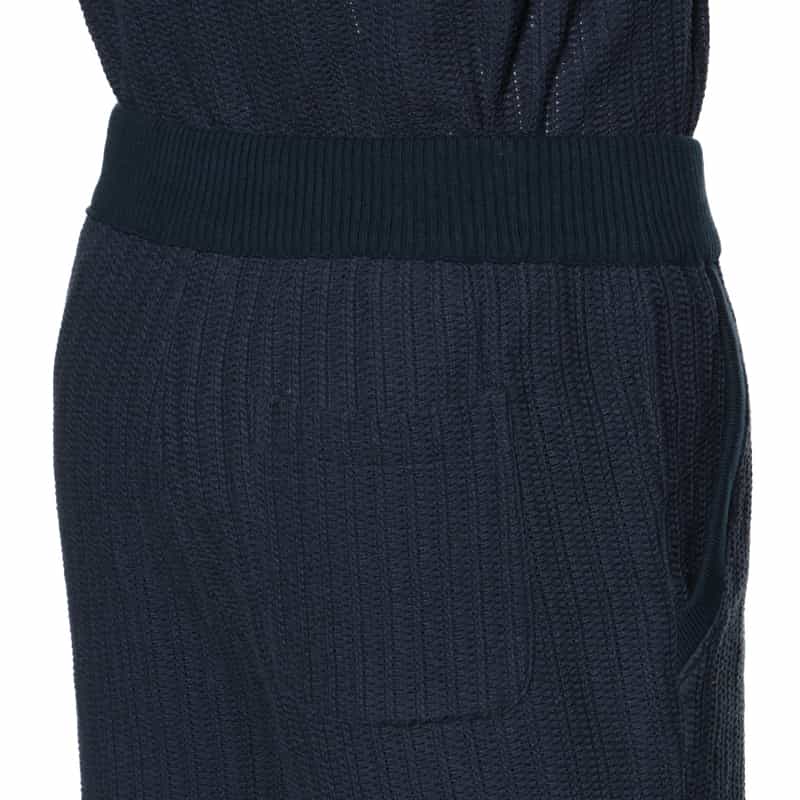 SEA GREEN SEA GREEN＜シーグリーン＞バーニーズ　ニューヨーク限定ラッセルニット ドローコード付きイージーショーツ NAVY