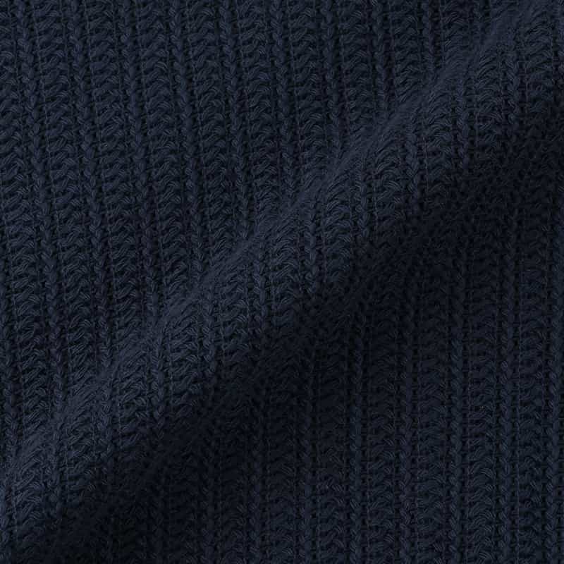 SEA GREEN SEA GREEN＜シーグリーン＞ラッセルニット ポロシャツ NAVY