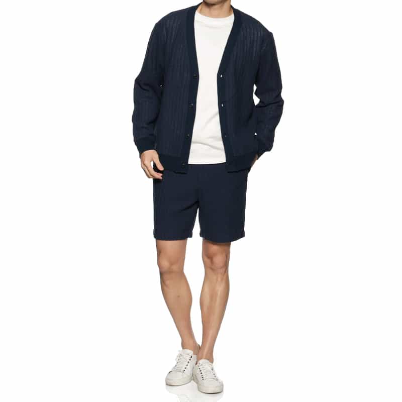 SEA GREEN SEA GREEN＜シーグリーン＞バーニーズ　ニューヨーク限定ラッセルニットカーディガン NAVY