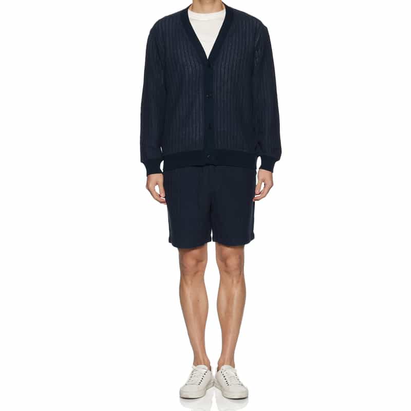 SEA GREEN SEA GREEN＜シーグリーン＞バーニーズ　ニューヨーク限定ラッセルニットカーディガン NAVY