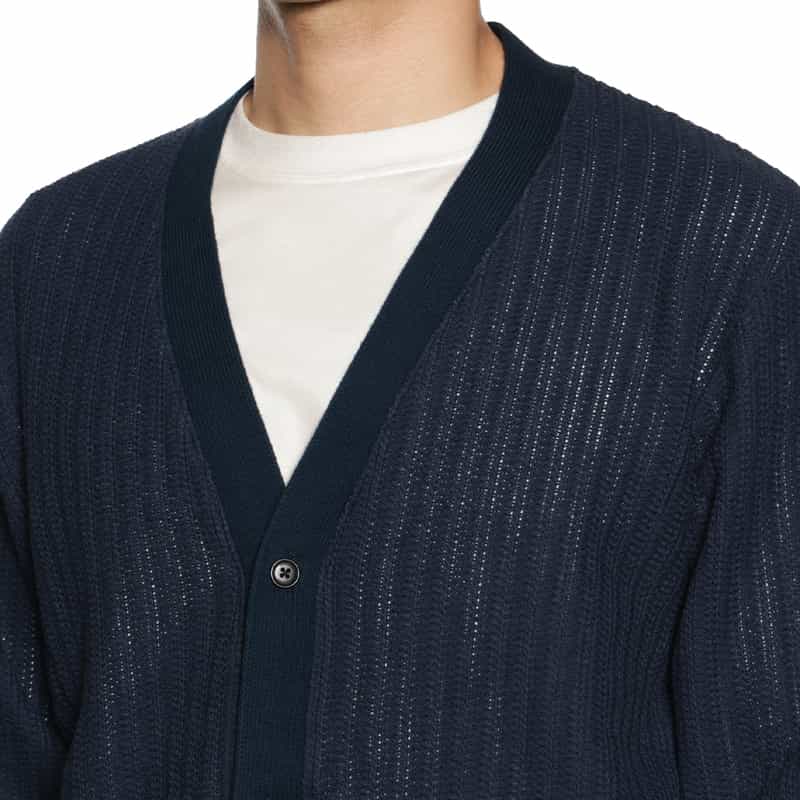 SEA GREEN SEA GREEN＜シーグリーン＞バーニーズ　ニューヨーク限定ラッセルニットカーディガン NAVY
