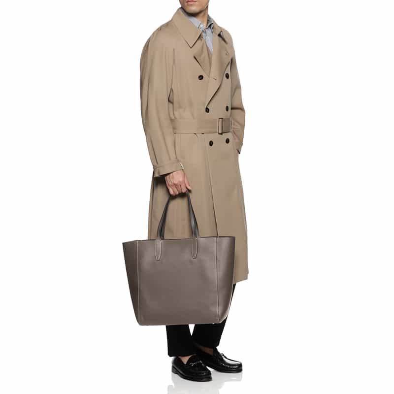 BOLDRINI SELLERIA バーニーズ　ニューヨーク限定スクエアトートバッグ GRAY