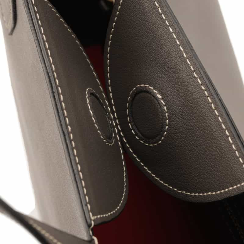 BOLDRINI SELLERIA バーニーズ　ニューヨーク限定スクエアトートバッグ GRAY