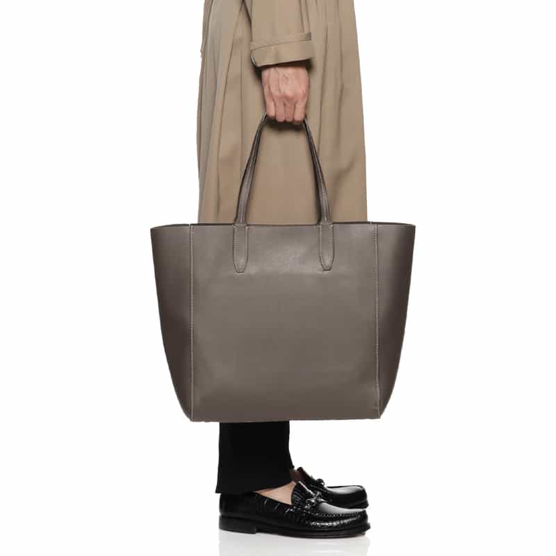 BOLDRINI SELLERIA バーニーズ　ニューヨーク限定スクエアトートバッグ GRAY