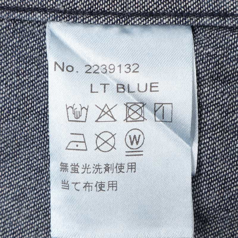 BARNEYS NEW YORK フラワープリント ウエスタンシャツ LT BLUE