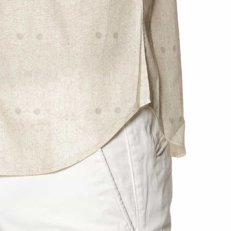 BARNEYS NEW YORK リバティプリント ウエスタンシャツ WHITE