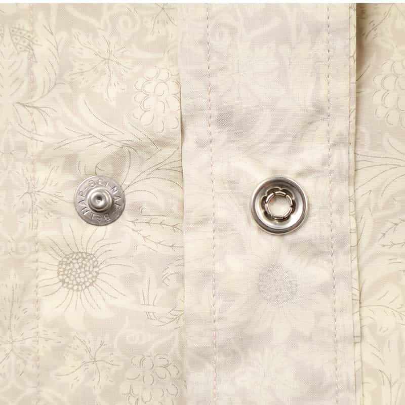BARNEYS NEW YORK リバティプリント ウエスタンシャツ WHITE