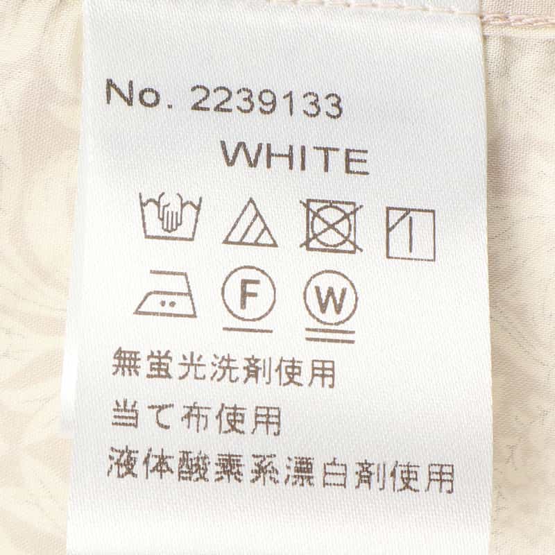 BARNEYS NEW YORK リバティプリント ウエスタンシャツ WHITE