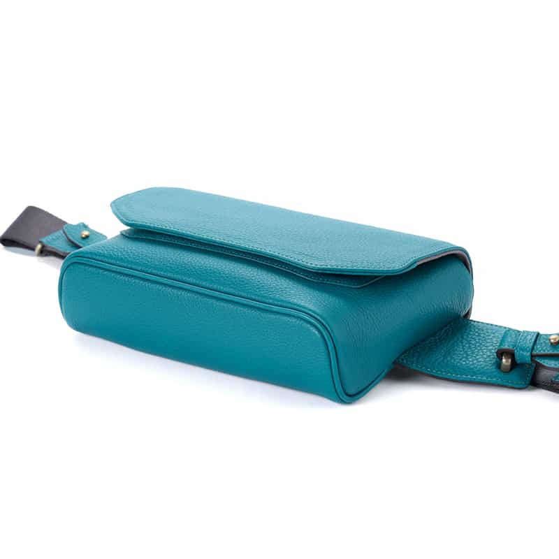 ETIAM ETIAM＜エティアム＞レザー クロスボディバッグ TURQUOISE