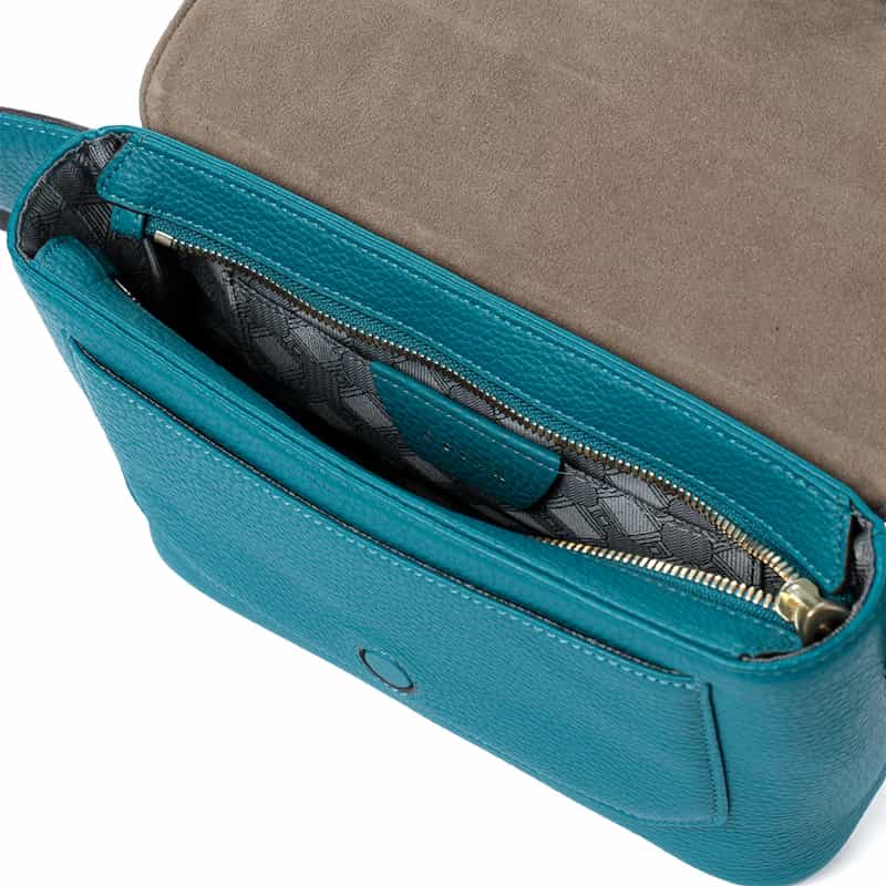 ETIAM ETIAM＜エティアム＞レザー クロスボディバッグ TURQUOISE