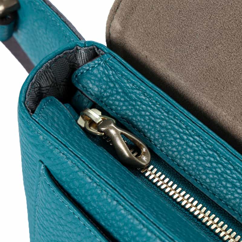 ETIAM ETIAM＜エティアム＞レザー クロスボディバッグ TURQUOISE