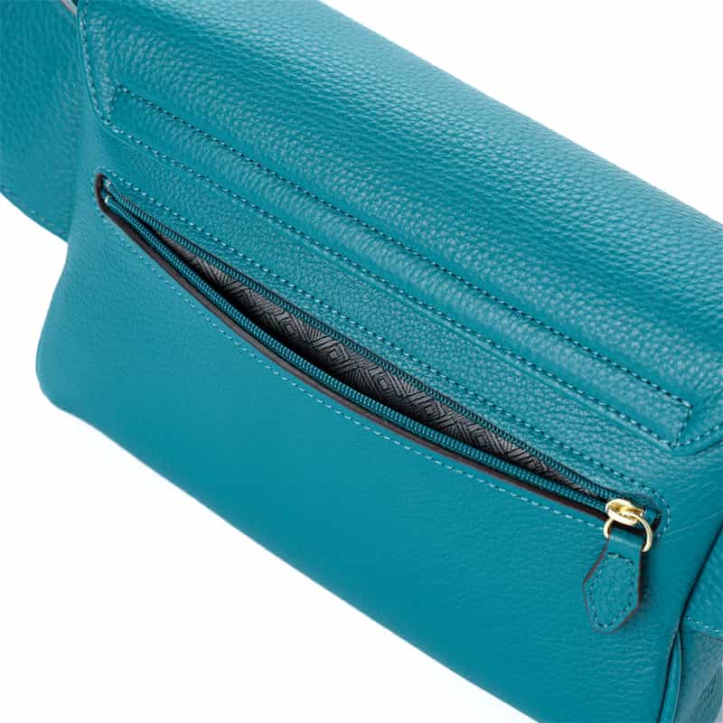 ETIAM ETIAM＜エティアム＞レザー クロスボディバッグ TURQUOISE