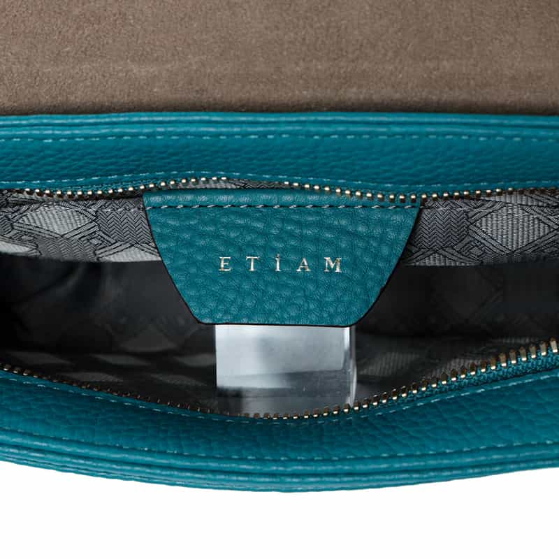 ETIAM ETIAM＜エティアム＞レザー クロスボディバッグ TURQUOISE