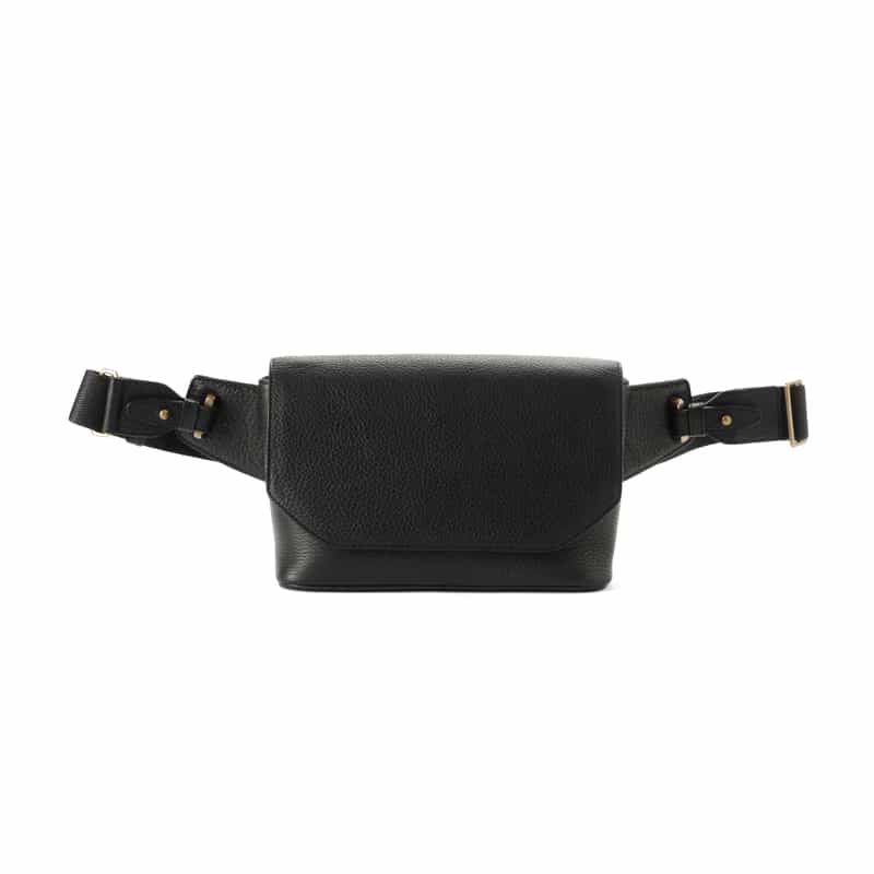 ETIAM ETIAM＜エティアム＞レザー クロスボディバッグ BLACK