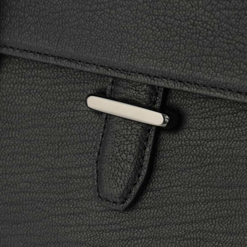 ETIAM ETIAM＜エティアム＞フラップ レザートートバッグ BLACK