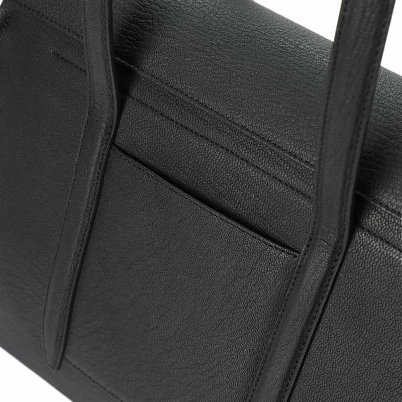 ETIAM ETIAM＜エティアム＞フラップ レザートートバッグ BLACK