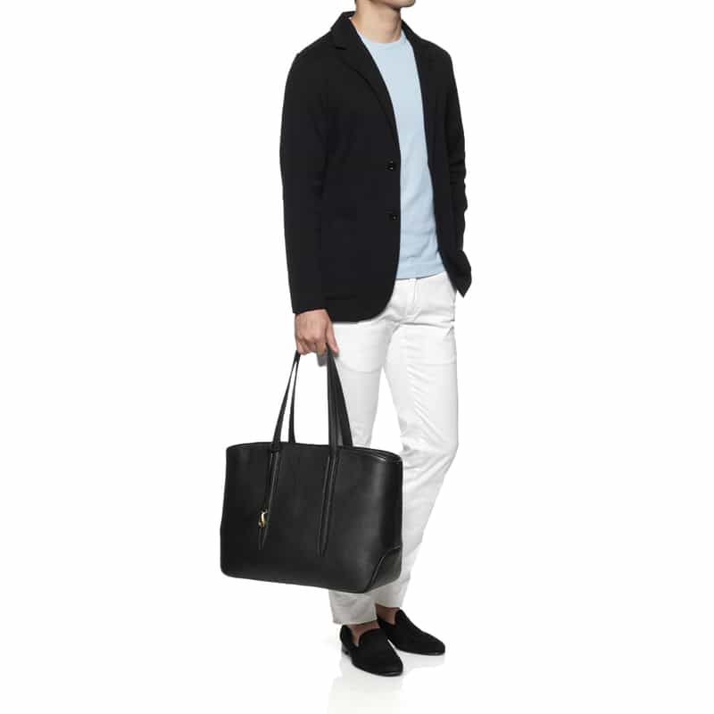 ETIAM ETIAM＜エティアム＞レザー トートバッグ BLACK