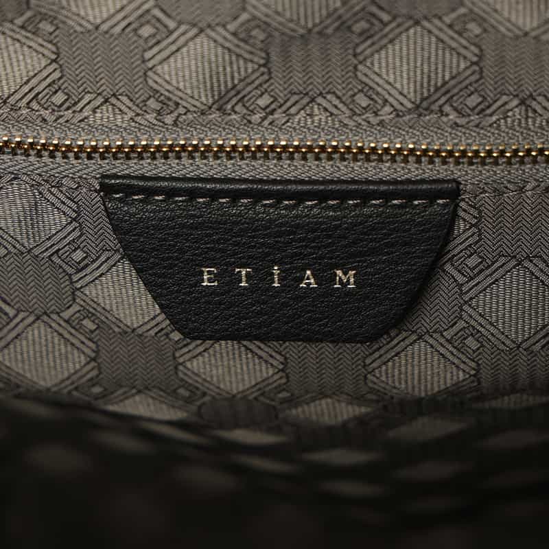 ETIAM ETIAM＜エティアム＞レザー トートバッグ BLACK