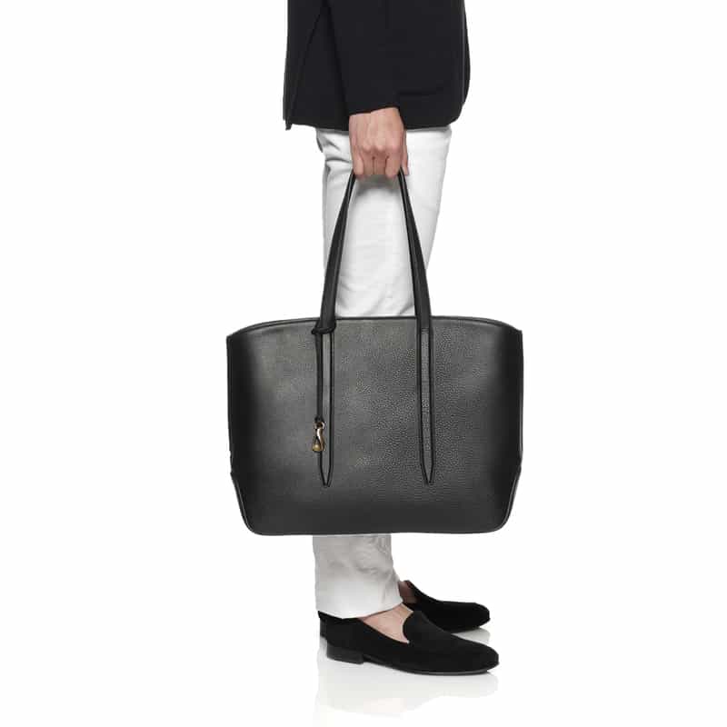 ETIAM ETIAM＜エティアム＞レザー トートバッグ BLACK