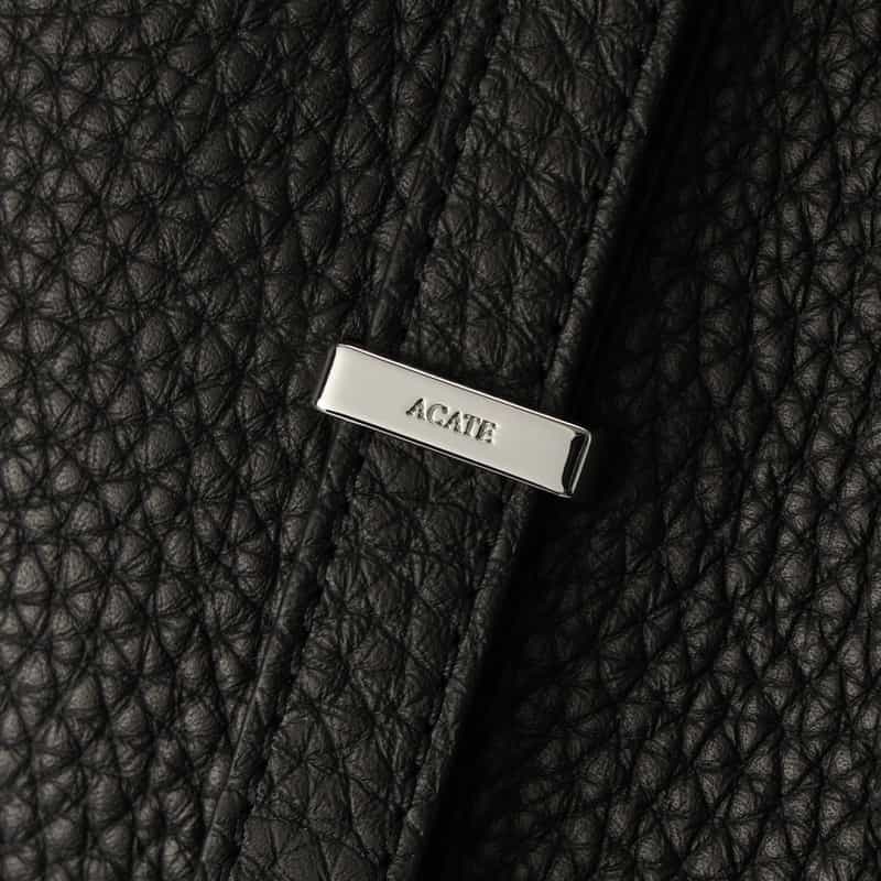 ACATE ACATE＜アカーテ＞レザートートバッグ "KAUS" BLACK
